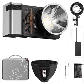 ZHIYUN MOLUS X100 Pro 100W COB LED فيديو ضوء ثنائي اللون 2700K-6500K إضاءة إخراج دائمة، تحكم في تطبيق بلوتوث، طقم تثبيت Bowens، مصدر طاقة DC/PD in Kuwait