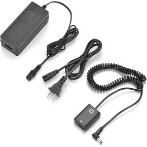 Newmowa NP-FW50 Replacement Dummy Battery AC Power Supply Adapter and DC Coupler Charger Kit for Sony ZV-E10 Alpha a7, a7R II, a7m2, a7S II, a5000, a5100, a6000, a6300 Camera in Kuwait