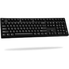 لوحة مفاتيح ميكانيكية مريحة iKBC CD108 V2 مع مفتاح Cherry MX الأسود لنظام التشغيل Windows وMac، لوحة مفاتيح كاملة الحجم تمت ترقيتها مع أغطية مفاتيح Mistel PBT Double Shot لسطح المكتب والكمبيوتر المحمول، جودة بناء صلبة