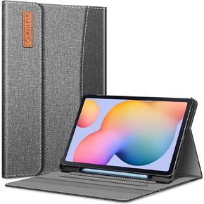 Fintie Case for Samsung Galaxy Tab S6 Lite 10.4 Inch 2022/2020 Model (SM-P610/P613/P615/P619) with S Pen Holder, Multiple Angle Portfolio Cover with Pocket Auto Sleep/Wake, Gray in Saudi Arabia