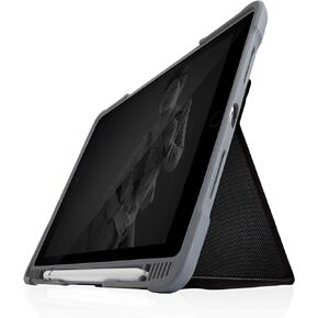 STM Dux Plus Duo for iPad Case for 7th/8th/9th Gen 10.2-inch ipad case - Maximum Protection TPU with Polycarbonate Back, Storage for Apple Pencil or Logitech Crayon with Magnetic On/Off Cover- Red
