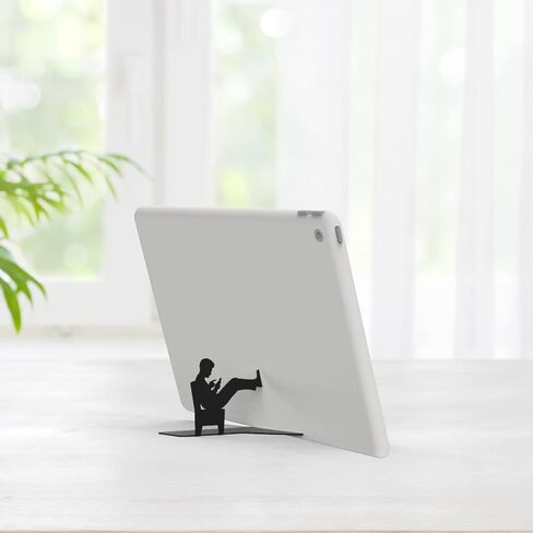 حامل هاتف خلوي من Artori Design للمكتب - حامل هاتف ذكي للمكتب أو المنزل - حامل هاتف لطيف لتسجيل مشاهدة مقاطع الفيديو والألعاب أو مكالمات الفيديو - حامل هاتف فريد للأجهزة اللوحية والهواتف المحمولة in Kuwait