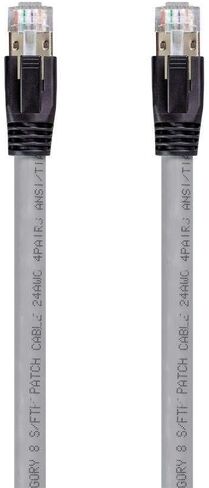 Monoprice Cat8 Ethernet Network Cable - 5 Feet - Black | 2GHz, 40Gbps, 24AWG, S/FTP - Entegrade Series in Kuwait