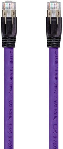 Monoprice Cat8 Ethernet Network Cable - 5 Feet - Black | 2GHz, 40Gbps, 24AWG, S/FTP - Entegrade Series in Saudi Arabia
