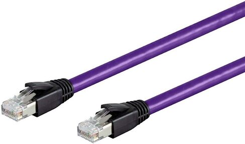 Monoprice Cat8 Ethernet Network Cable - 5 Feet - Black | 2GHz, 40Gbps, 24AWG, S/FTP - Entegrade Series in Saudi Arabia