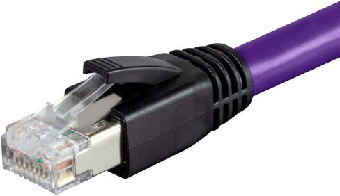 Monoprice Cat8 Ethernet Network Cable - 5 Feet - Black | 2GHz, 40Gbps, 24AWG, S/FTP - Entegrade Series in Saudi Arabia