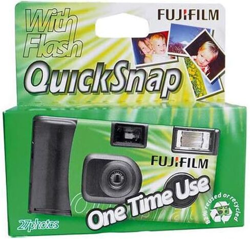 كاميرا Fujifilm QuickSnap فلاش 400 للاستعمال مرة واحدة 35 ملم, 2 Boxes (27 Prints) in Saudi Arabia
