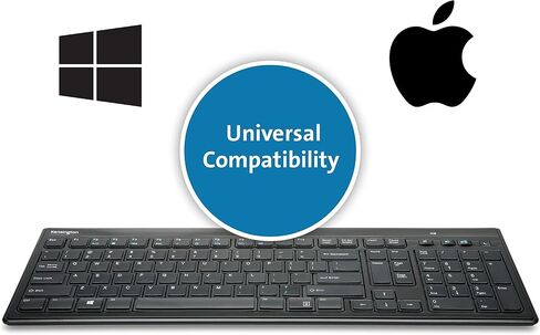 Kensington Slim Type Wireless Quiet Keyboard (K72344US), Black in Saudi Arabia