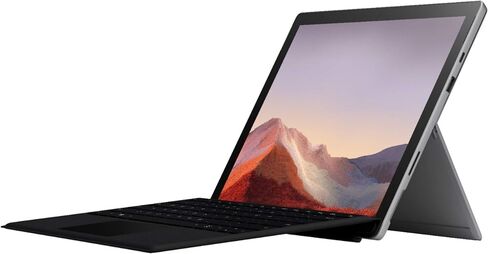 Microsoft Surface Pro 7: الجيل العاشر i3-1005G1، ذاكرة وصول عشوائي سعتها 4 جيجابايت، محرك أقراص SSD سعة 128 جيجابايت، شاشة تعمل باللمس PixelSense مقاس 12.3 بوصة (2736 × 1824)، تتضمن غطاء الكتابة (متجدد) in Saudi Arabia