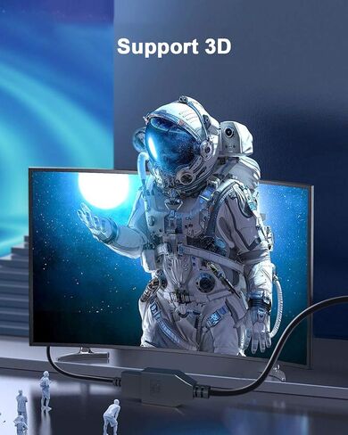 محول HDMI الى منفذ عرض 4K 60Hz، كيبل محول HDMI الى DP من كوبمان، HDMI 2.0 نشط الى موصل منفذ عرض لجهاز Xbox PS4، يدعم مخرج فيديو 1080P 144Hz in Kuwait