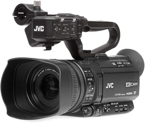 JVC GY-HM250 GY-HM250U كاميرا فيديو UHD 4K + بطاقة SDXC سعة 64 جيجابايت + مرشح للأشعة فوق البنفسجية مقاس 62 مم + محفظة بطاقة الذاكرة + حقيبة حمل + طقم تنظيف فاخر + حزمة قماش من الألياف in Kuwait