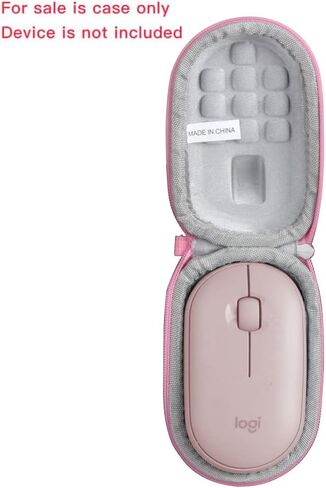 حافظة سفر Anleo لماوس Logitech Pebble M350 / Logitech M355 اللاسلكي المحمول (وردي) in Kuwait