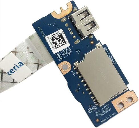 زهرا قارئ بطاقة USB/ SD بديل للوحة الدوائر الكهربائية اي او لجهاز ديل لاتيتيود 3490 3590 P/N:0CP8DV CP8DV LS-F118P NBX00029H00 in Kuwait