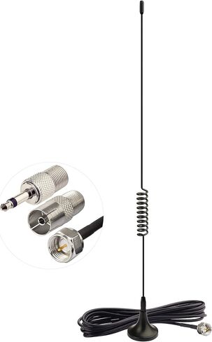 Bingfu FM Radio Antenna Magnetic Base FM Antenna for Stereo Receiver Indoor Pioneer Onkyo Yamaha Marantz Sherwood Bose Wave Music System Home Stereo Receiver AV Audio Video Home Theater Receiver in Saudi Arabia