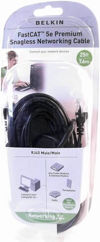 Belkin FastCAT 5e Networking Cable (A3L850A25BLKS) in Saudi Arabia