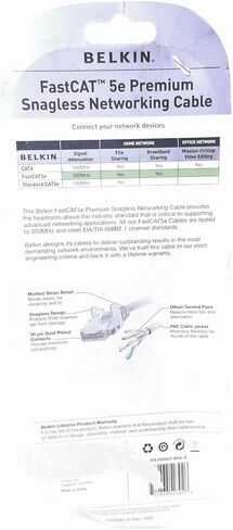 Belkin FastCAT 5e Networking Cable (A3L850A25BLKS) in Saudi Arabia