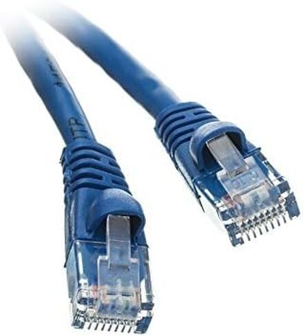 10 Pack, Cat5e Blue Ethernet Patch Cable, Snagless Molded Boot, 1 Feet, CNE541129 in Saudi Arabia