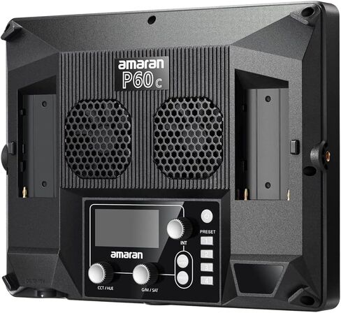Aputure Amaran P60c LED Panel Video Light - RGBWW Full-Color 60W Continuous Output Lighting with Softbox, App Control, 10 Effects, Stepless Dimming - Professional Aputure Light for Video Production in Saudi Arabia