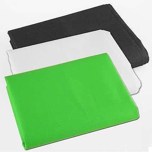 مجموعة إضاءة الصور المتواصل StudioFX 2400 وات سوفت بوكس 16 بوصة × 24 بوصة + ذراع بوم و6 أقدام × 9 بوصة أسود وأبيض وأخضر كروماكي مع حامل دعم للتصوير الفوتوغرافي استوديو H9004SB-69BWG من Kaezi in Kuwait