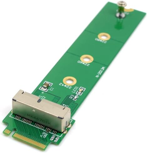 Cablecc PCI Express PCI-E 1X إلى 12+16Pin 2013-2017 Mac Pro Air SSD تحويل بطاقة لـ A1493 A1502 A1465 A1466 in Kuwait