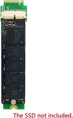 Cablecc PCI Express PCI-E 1X إلى 12+16Pin 2013-2017 Mac Pro Air SSD تحويل بطاقة لـ A1493 A1502 A1465 A1466 in Kuwait