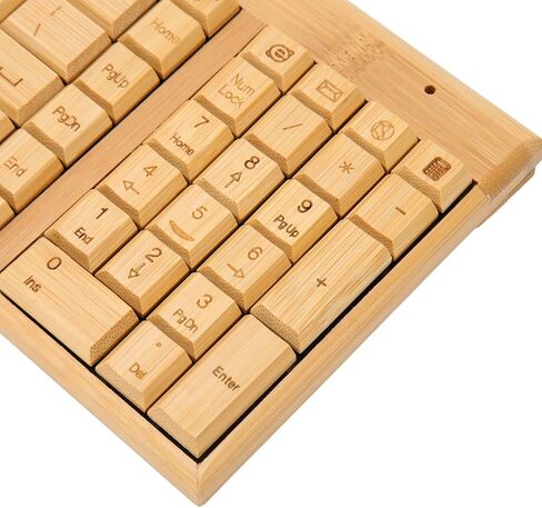 FOSA Bamboo Wood Computer Control Devices, Plug and Play Computer Devices for PC Laptop, USB Receiver (Mouse) in Kuwait