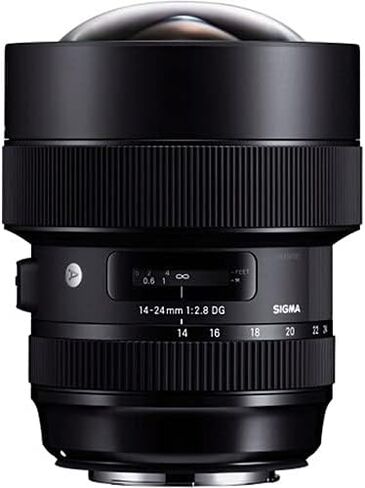 سيجما عدسة فنية 14-24 ملم f/2.8 DG HSM لكانون EF (212954) حزمة + حقيبة ظهر + بطاقة 64GB + حافظة عدسة + قارئ بطاقات + مجموعة تنظيف + حامل ثلاثي مرن + محفظة ذاكرة + جهاز تحكم عن بعد بالاشعة تحت الحمراء in Kuwait