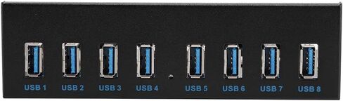 موزع لوحة امامية USB3.0، موزع USB 3.0 19 دبوس 8 منافذ تمديد محرك الاقراص الضوئية، محول اللوحة الامامية للكمبيوتر الشخصي in Kuwait