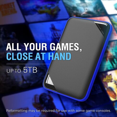 محرك أقراص صلب خارجي محمول من السيليكون باور 1 تيرابايت USB-C USB 3.0 A62، متوافق مع PS4 وXbox One وPS5 in Saudi Arabia