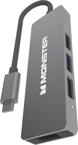 Monster USB-C 4-Port Hub - USB Type-C to 4 USB 3.0 Connectors in Saudi Arabia