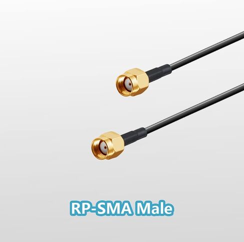 POBADY WiFi Antenna 2.4G / 5.8G ثنائي التردد هوائيات مزدوجة إشارة معززة قاعدة مغناطيسية 6dBi RP-SMA محول سطح المكتب PCIE بطاقة الشبكة AX200 هوائي خارجي 1.2M 3.9ft لبطاقة توجيه WiFi اللاسلكية in Kuwait