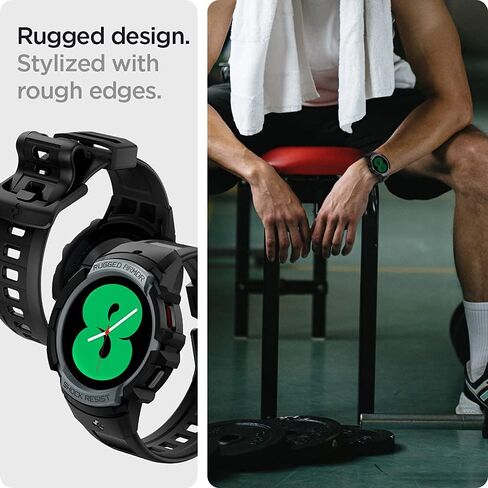 Spigen Rugged Armor Pro مصمم لساعة Samsung Galaxy Watch5، وسوار Galaxy Watch4 مع واقي حافظة 40 ملم (2022/2021) in Saudi Arabia