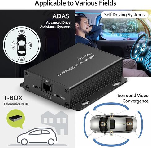 100BASE Ethernet Media Converter Device,Automotive-Grade, 2-Wire Ethernet BroadR-Reach(100BASE-T1) to Fast Ethernet (100BASE-TX) Automotive IEEE 100BASE-T1 Compliant with 100Mbit/s Transmit in Saudi Arabia