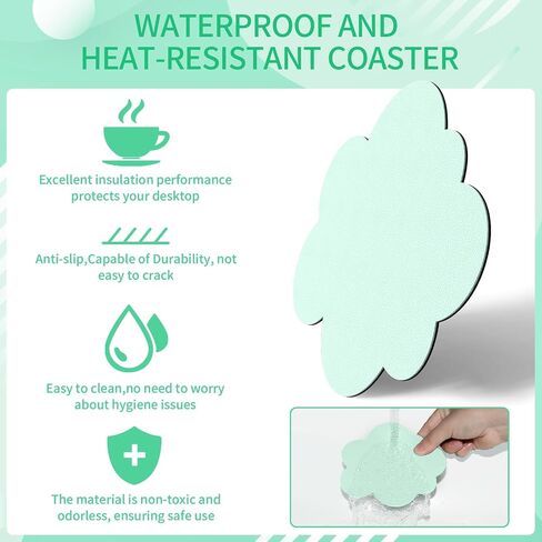 3 in 1 Ergonomic Rainbow Cloud Wrist Rest and Mouse Pad Set with Coaster for Mechanical Gaming Keyboard, Keyboard Palm Rest Pad & Gel Mouse Pad, Easy Typing & Pain Relief for Home Office in Kuwait