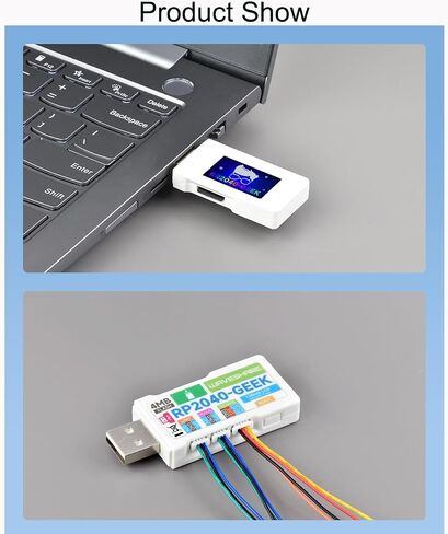 لوحة تطوير RP2040-GEEK تعتمد على وحدة تحكم دقيقة RP2040 مع شاشة LCD ملونة 65 كيه مقاس 1.15 انش، تنزيل تصحيح وتصحيح USB مناسب لجهاز راسبيري باي بيكو in Saudi Arabia