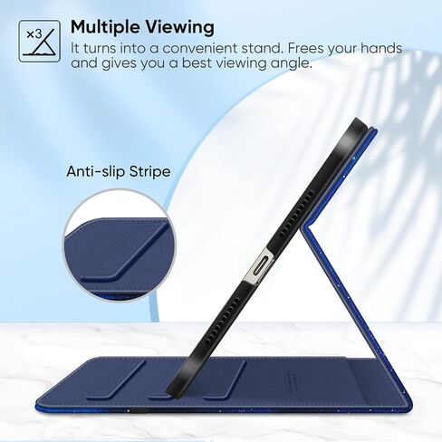 حافظة Fintie Folio لجهاز iPad Mini 6 2021، غطاء حامل ذكي متعدد الزوايا مع حامل قلم وجيب، خاصية النوم/الاستيقاظ التلقائي لجهاز iPad Mini الجيل السادس 8.3 بوصة، Blossom in Saudi Arabia