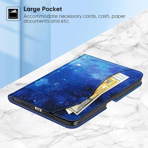 حافظة Fintie Folio لجهاز iPad Mini 6 2021، غطاء حامل ذكي متعدد الزوايا مع حامل قلم وجيب، خاصية النوم/الاستيقاظ التلقائي لجهاز iPad Mini الجيل السادس 8.3 بوصة، Blossom in Saudi Arabia