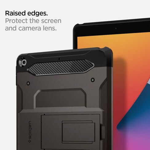 Spigen Tough Armor TECH مُصممة لحافظة iPad 10.2، وحافظة iPad من الجيل التاسع (2021) / حافظة iPad من الجيل الثامن (2020) / حافظة iPad من الجيل السابع (2019) - جونميتال in Kuwait