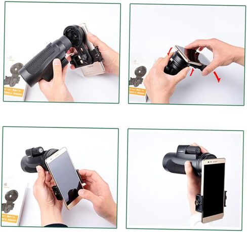 WOONEKY حامل الكاميرا حامل كاميرا الويب مناظير تلسكوبية للبالغين تلسكوب علم الفلك حامل الهاتف حامل الكاميرا محول حامل الهاتف المحمول قوس الهاتف الذكي نطاق اكتشاف محول كليب in Kuwait