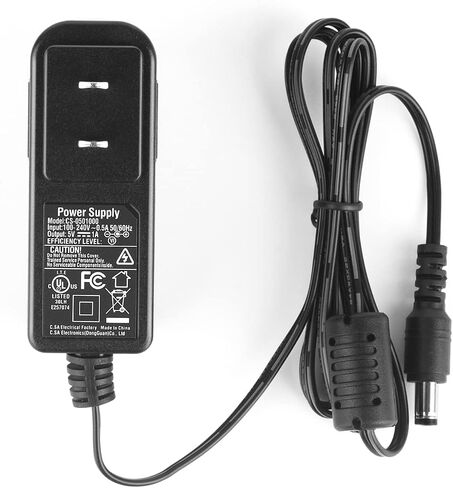 Security-01 2-Pack AC to DC 5V 1A Power Supply Plug 5.5mm x 2.1mm UL المدرجة في لجنة الاتصالات الفيدرالية (FCC) in Saudi Arabia