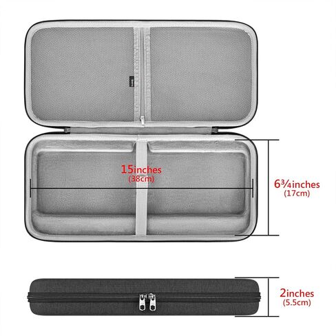 Geekria Keyboard Carrying Case, Compatible with Logitech MK470 Slim / K585 / K580 Keyboard and Mouse Combo, Hard Shell Protective Travel Bag (Pink) in Kuwait