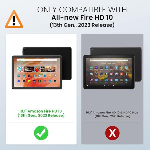 حافظة MoKo لجهاز Amazon Kindle Fire HD 10 اللوحي الجديد تمامًا (الجيل الثالث عشر، إصدار 2023) مقاس 10.1 بوصة، غطاء خلفي ممتص للصدمات من الجلد الشفاف الناعم المرن للغاية للكمبيوتر اللوحي Fire 10 2023، شفاف in Saudi Arabia