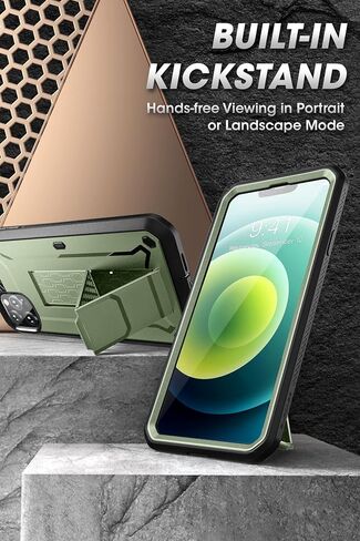 حافظة سلسلة SUPCASE Unicorn Beetle Pro لهاتف iPhone 13 Pro Max (إصدار 2021) مقاس 6.7 بوصة، واقي شاشة مدمج لكامل الجسم وحافظة متينة (أسود) in Saudi Arabia