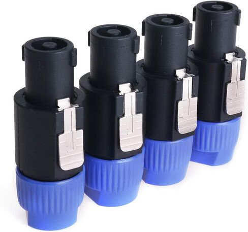 NANYI NL4FC محول موصل كابل NL4MMX، مكبر صوت 4Pin/Amp مكبر صوت أنثى إلى أنثى موصل كابل موصل مستقيم - 4 عبوات in Kuwait