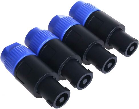NANYI NL4FC محول موصل كابل NL4MMX، مكبر صوت 4Pin/Amp مكبر صوت أنثى إلى أنثى موصل كابل موصل مستقيم - 4 عبوات in Kuwait