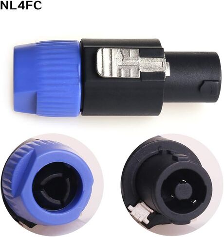NANYI NL4FC محول موصل كابل NL4MMX، مكبر صوت 4Pin/Amp مكبر صوت أنثى إلى أنثى موصل كابل موصل مستقيم - 4 عبوات in Kuwait