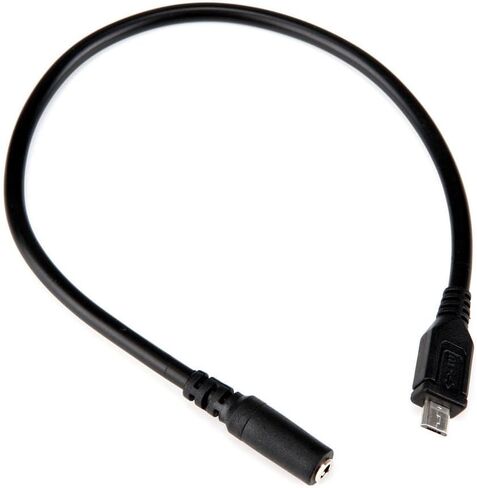 ELEFA E1003 3.5 ملم أنثى 3 أقطاب Aux Audio Jack إلى Micro USB B 5 Pin Male كابل محول 1FT in Saudi Arabia