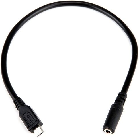 ELEFA E1003 3.5 ملم أنثى 3 أقطاب Aux Audio Jack إلى Micro USB B 5 Pin Male كابل محول 1FT in Saudi Arabia