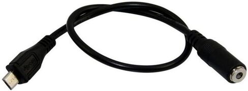 ELEFA E1003 3.5 ملم أنثى 3 أقطاب Aux Audio Jack إلى Micro USB B 5 Pin Male كابل محول 1FT in Saudi Arabia