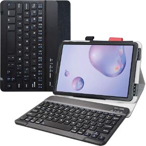 LiuShan Compatible with Galaxy Tab A 8.4 Keyboard Case,Detachable Keyboard Standing PU Leather Cover for 8.4" Samsung Galaxy Tab A 8.4 2020 SM-T307 Tablet,Red